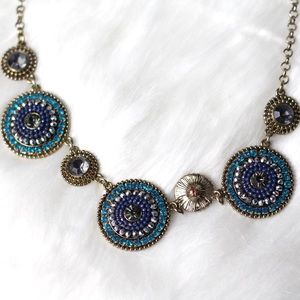 Blue Iris Statement Necklace